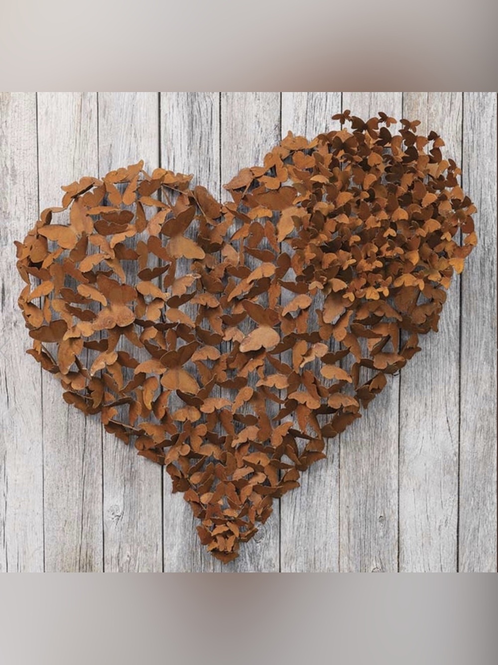 HEART AFLUTTER METAL BUTTERFLIES ARTISAN HANDCRAFTED Rustic wall Art Olive&Cocoa